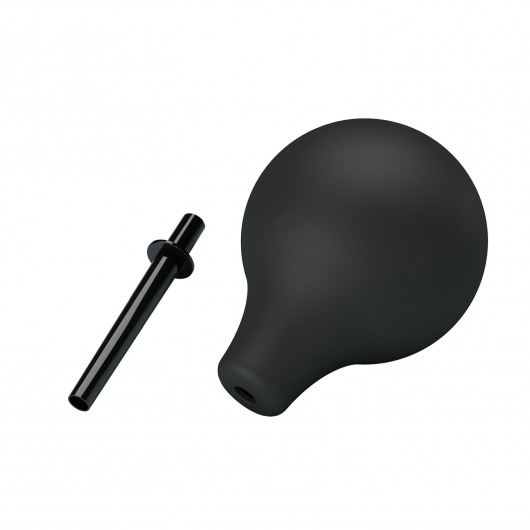 Черный анальный душ с тонким кончиком - Baile - купить с доставкой в Оренбурге