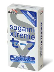 Презервативы Sagami Xtreme Ultrasafe с двойным количеством смазки - 10 шт. - Sagami - купить с доставкой в Оренбурге