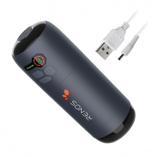 Черный вибромастурбатор Back To The Future - Rends - в Оренбурге купить с доставкой