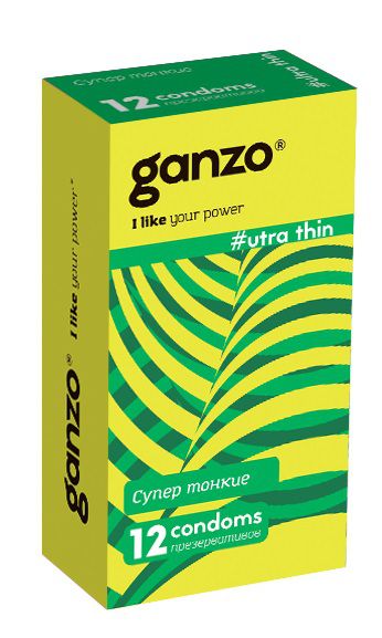 Ультратонкие презервативы Ganzo Ultra thin - 12 шт. - Ganzo - купить с доставкой в Оренбурге