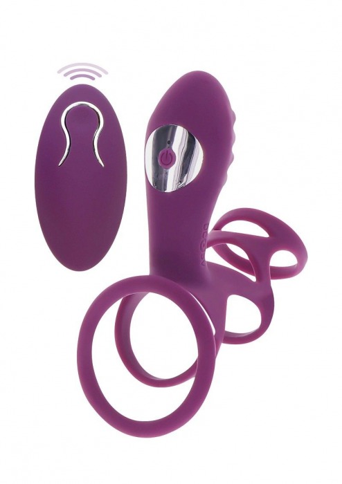 Фиолетовая эрекционная вибронасадка Halo Halo C-Ring Sleeve - Toy Joy - в Оренбурге купить с доставкой