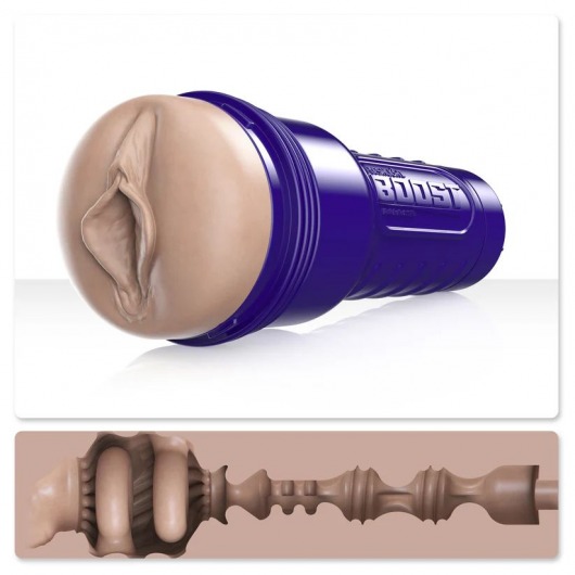 Телесный мастурбатор-вагина Fleshlight Boost Bang - Fleshlight - в Оренбурге купить с доставкой