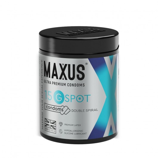 Гладкие презервативы Maxus G spot с двойной спиралью - 15 шт. - Maxus - купить с доставкой в Оренбурге