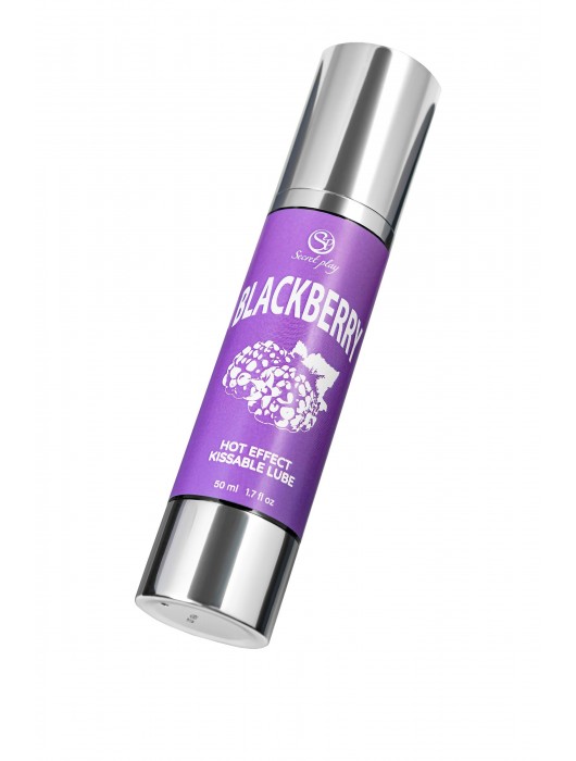 Массажное масло 2-в-1 Blackberry Hot Effect с разогревающим эффектом и вкусом ежевики - 50 мл. - Secret Play - купить с доставкой в Оренбурге