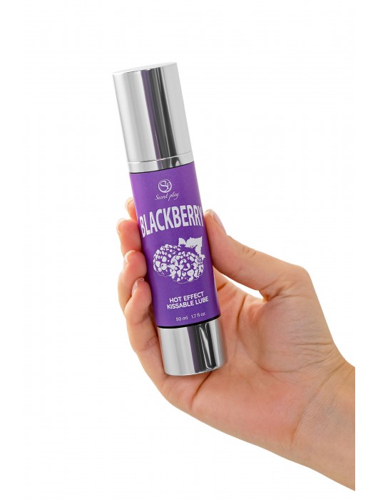 Массажное масло 2-в-1 Blackberry Hot Effect с разогревающим эффектом и вкусом ежевики - 50 мл. - Secret Play - купить с доставкой в Оренбурге