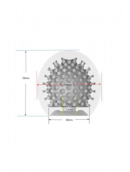 Белый мастурбатор-шар Lucky Ball Type 2 - MALESATION - в Оренбурге купить с доставкой