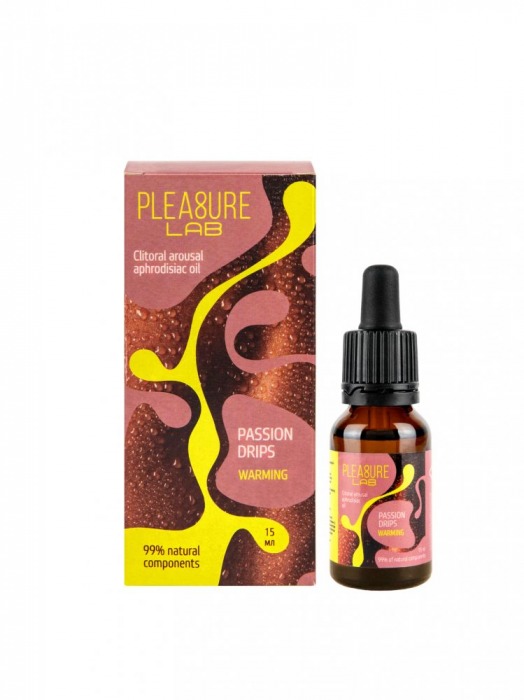 Капли с согревающим эффектом Passion Drips Warming - 15 мл. - Pleasure Lab - купить с доставкой в Оренбурге