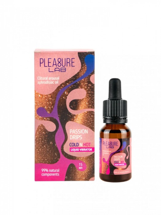 Жидкий вибратор Passion Drips Cold n Hot - 15 мл. - Pleasure Lab - купить с доставкой в Оренбурге