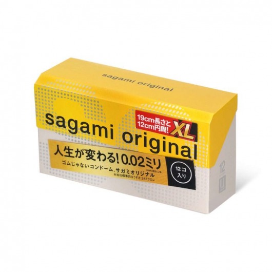 Презервативы увеличенного размера Sagami Original 0.02 XL-size - 12 шт. - Sagami - купить с доставкой в Оренбурге