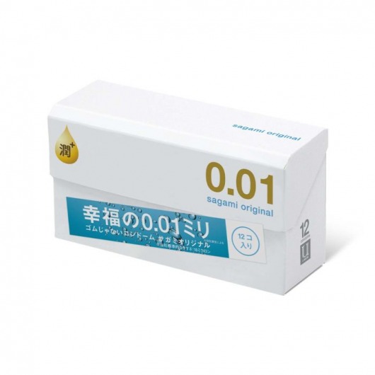 Увлажнённые презервативы Sagami Original 0.01 Extra Lub - 12 шт. - Sagami - купить с доставкой в Оренбурге