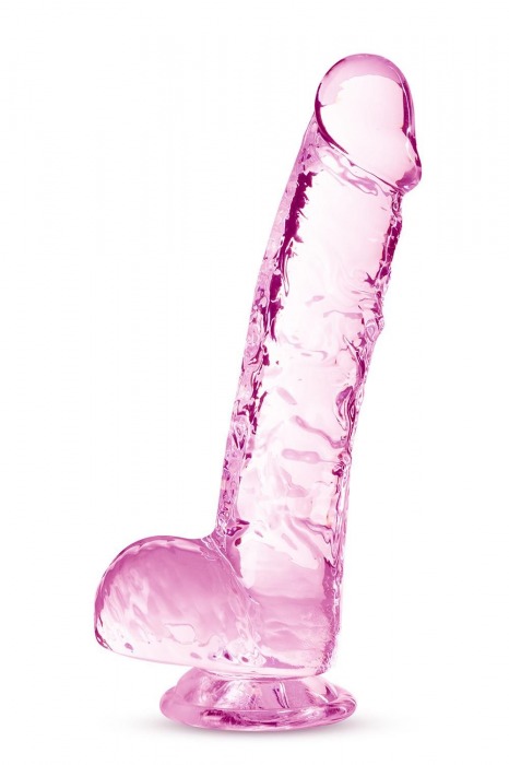 Розовый фаллоимитатор 6 Inch Crystalline Dildo - 15,2 см. - Blush Novelties