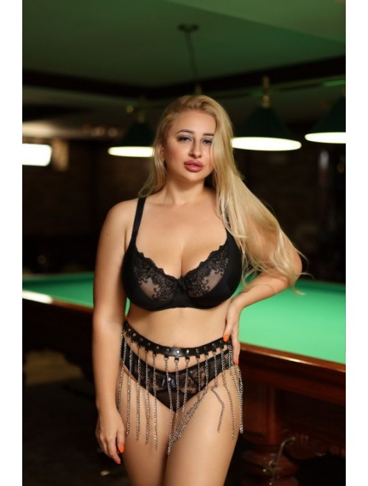 Черно-серебристая портупея-юбка plus size с цепочками - БДСМ Арсенал - купить с доставкой в Оренбурге