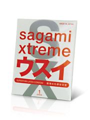 Ультратонкий презерватив Sagami Xtreme SUPERTHIN - 1 шт. - Sagami - купить с доставкой в Оренбурге