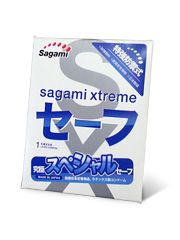 Презерватив Sagami Xtreme Ultrasafe с двойным количеством смазки - 1 шт. - Sagami - купить с доставкой в Оренбурге