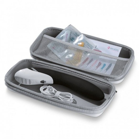 Вибратор с электростимуляцией Sizzling Simon Black Edition - 27 см. - MyStim - купить с доставкой в Оренбурге