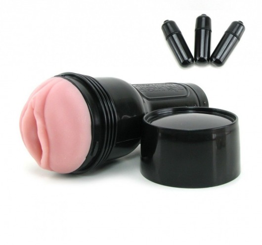Мастурбатор-вагина Fleshlight - Vibro Pink Lady Touch с вибрацией - Fleshlight - в Оренбурге купить с доставкой