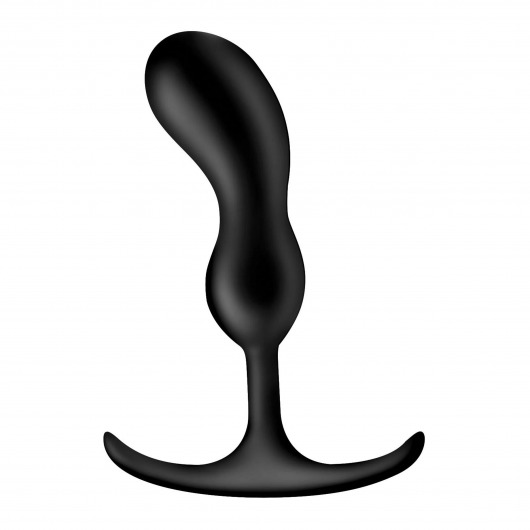 Черный массажер простаты с утяжелителями Premium Silicone Weighted Prostate Plug Medium - 16,3 см. - XR Brands - в Оренбурге купить с доставкой