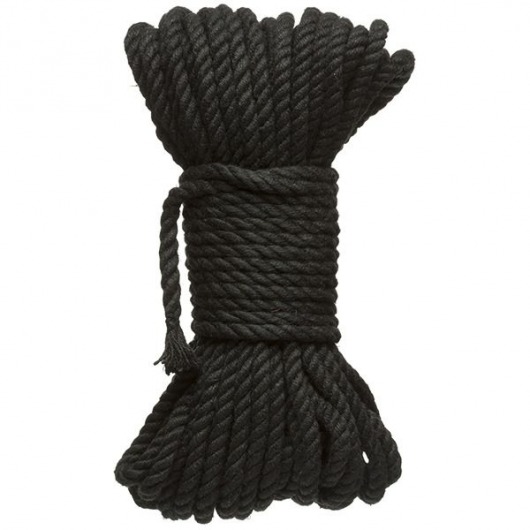 Черная верёвка для связывания и фиксации Bind Tie - 15,24 м. - Doc Johnson - купить с доставкой в Оренбурге