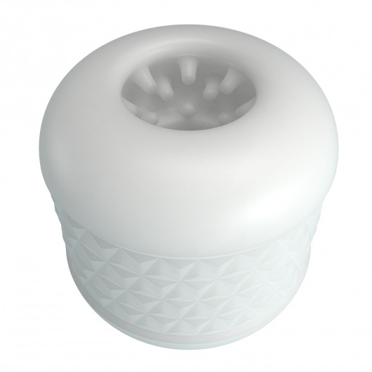 Белый сквозной мастурбатор Crystle - Baile - в Оренбурге купить с доставкой