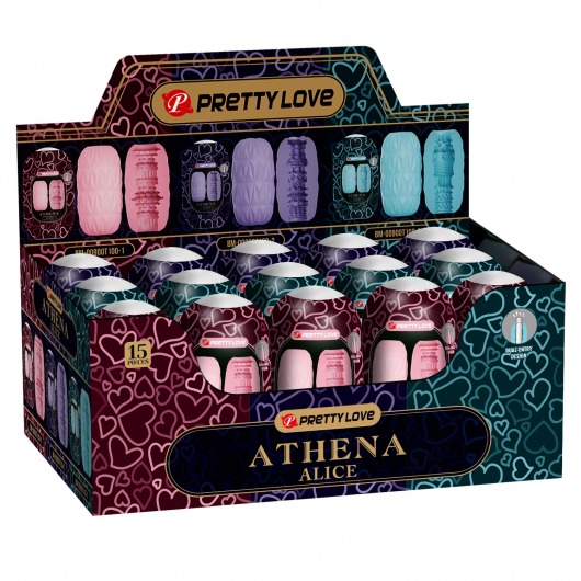 Набор из 15 мастурбаторов Athena Alice - Baile - в Оренбурге купить с доставкой