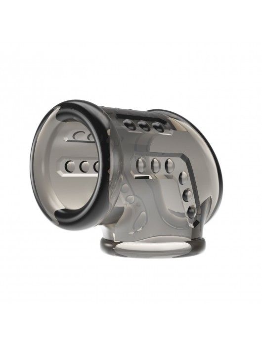 Дымчатая насадка на пенис и мошонку - Baile - в Оренбурге купить с доставкой