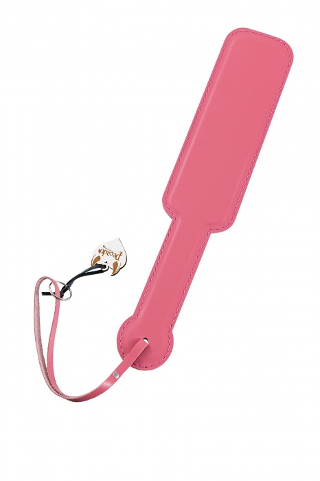 Розовый кожаный пэддл - 37 см. - Pecado - купить с доставкой в Оренбурге