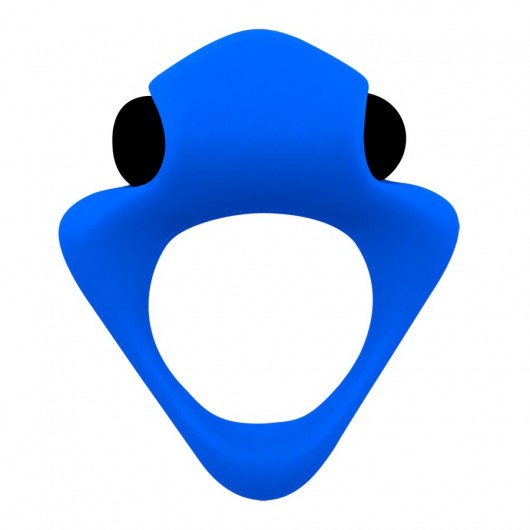 Синее эрекционное кольцо Wooomy Tribeс с вибрацией - Adrien Lastic - в Оренбурге купить с доставкой