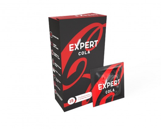 Презервативы с ароматом колы Expert Cola - 15 шт. - Expert - купить с доставкой в Оренбурге