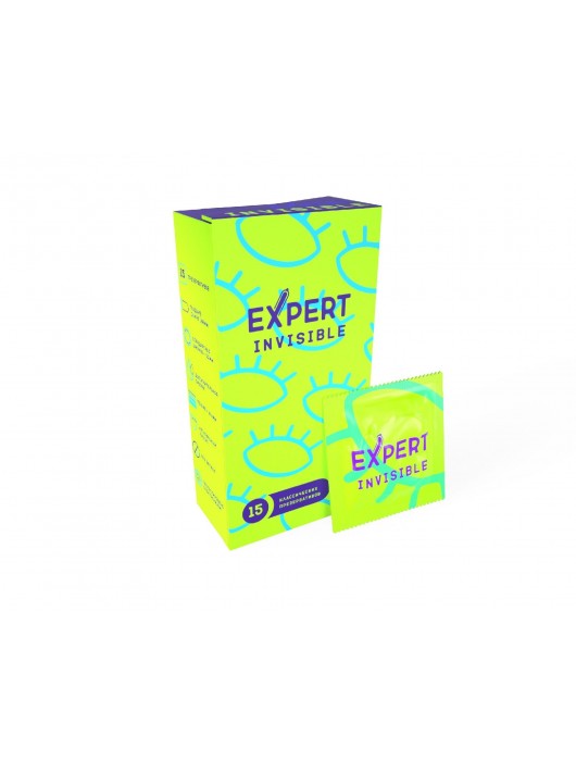 Ультратонкие презервативы Expert Invisible - 15 шт. - Expert - купить с доставкой в Оренбурге