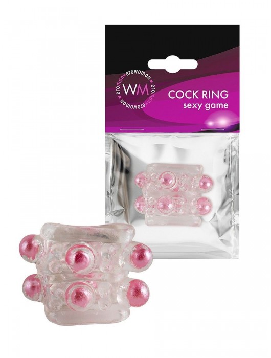 Прозрачная насадка на пенис с цветными шариками - Erowoman-Eroman - в Оренбурге купить с доставкой