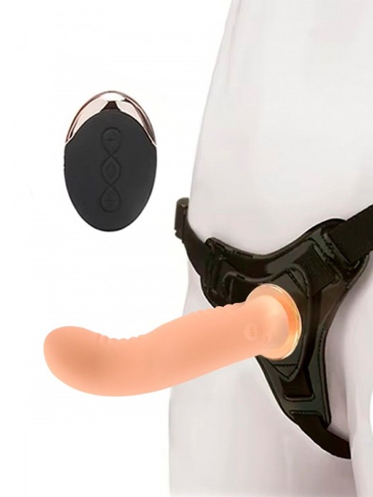 Женский вибрострапон со съемной насадкой и пультом ДУ - Erokay - купить с доставкой в Оренбурге