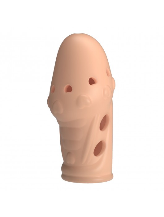 Телесная насадка на пенис Booker - 8 см. - Baile - в Оренбурге купить с доставкой