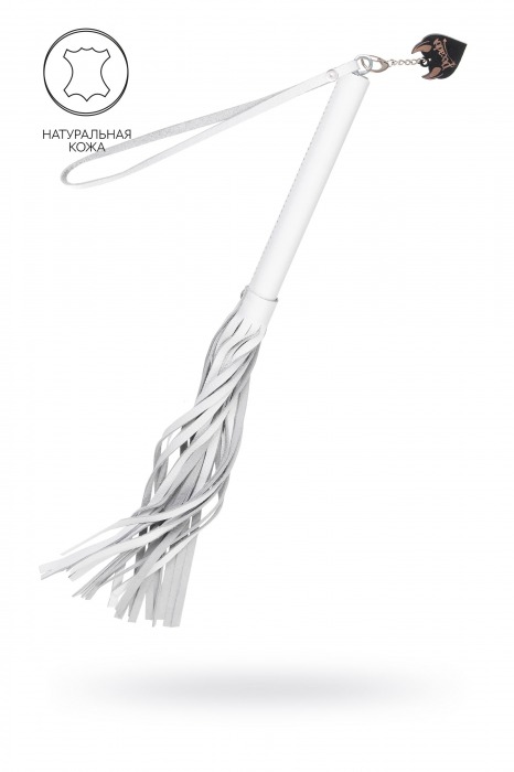 Белая кожаная плеть - 50 см. - Pecado - купить с доставкой в Оренбурге