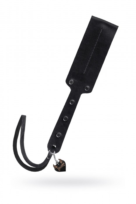 Черный кожаный пэддл - 32 см. - Pecado - купить с доставкой в Оренбурге