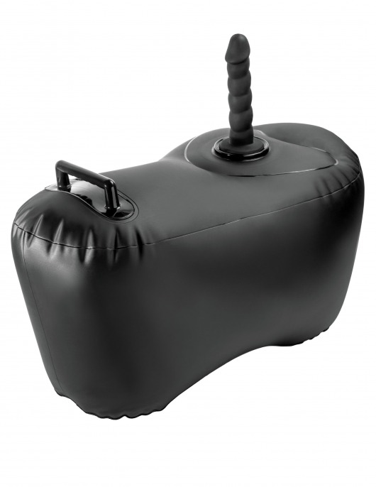 Черное надувное кресло с платформой для фиксации дилдо Body Dock Inflatable Love Seat - Pipedream - купить с доставкой в Оренбурге