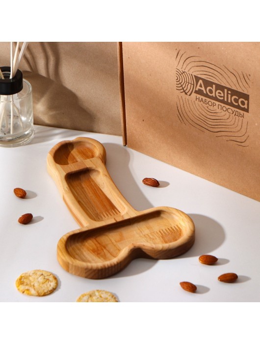 Деревянное блюдо для подачи в форме члена (25 х 16,5 х 1,7 см) - Сима-Ленд - купить с доставкой в Оренбурге