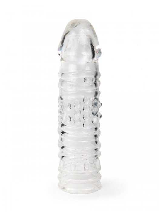 Прозрачная закрытая насадка на пенис - 17 см. - Sex Expert - в Оренбурге купить с доставкой