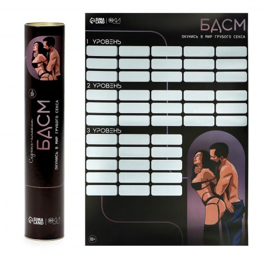 Плакат для двоих со скретч-слоем «БДСМ» - Сима-Ленд - купить с доставкой в Оренбурге