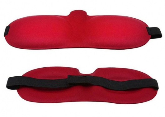 Красная глухая маска на резинке - Sitabella - купить с доставкой в Оренбурге