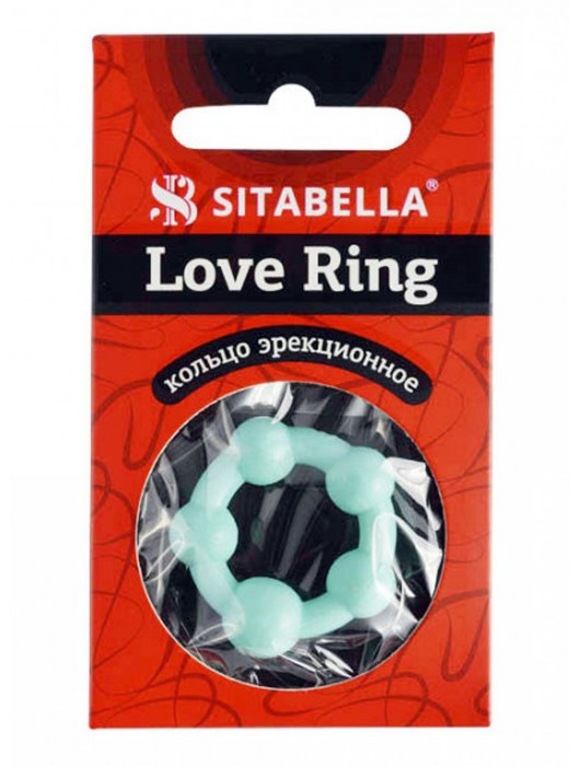 Цветное эрекционное кольцо с 5 бусинами Love Ring - Sitabella - в Оренбурге купить с доставкой
