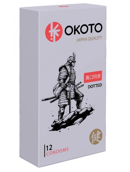 Точечные презервативы OKOTO Dotted - 12 шт. - Sitabella - купить с доставкой в Оренбурге