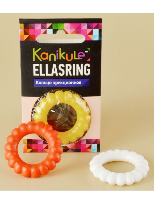 Цветное рельефное эрекционное кольцо Ellasring - Sitabella - в Оренбурге купить с доставкой