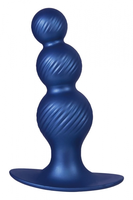 Синяя анальная елочка 5 Inch Silicone Anal Plug - 14 см. - NMC