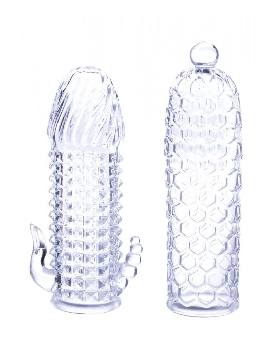 Набор из 2 прозрачных насадок на член Seductive Tickler Sleeves Set - NMC - в Оренбурге купить с доставкой