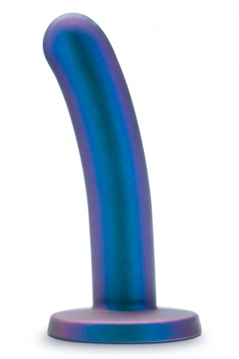 Синяя насадка с гладкой поверхностью Surrender 5.75 Inch Intermediate Pegging Dildo - 14,6 см. - Blush Novelties - купить с доставкой в Оренбурге