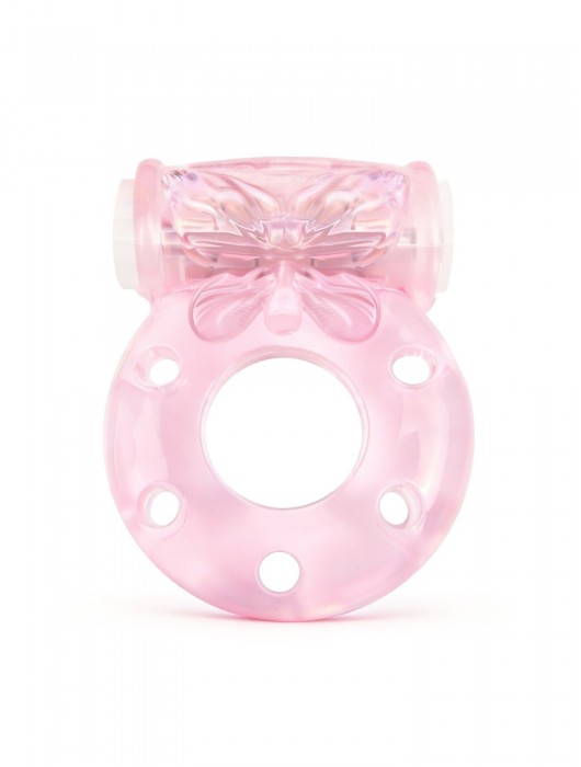 Розовое эрекционное виброкольцо с бабочкой - 1137 - в Оренбурге купить с доставкой