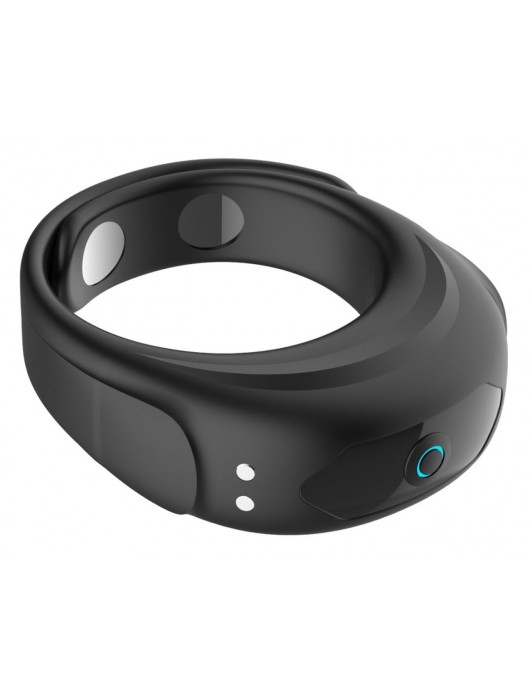 Черное эрекционное виброкольцо на ремешках - Boys of Toys - в Оренбурге купить с доставкой