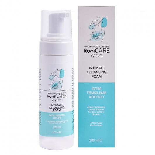 Пенка для интимной гигиены Konicare Gyno Intimate Cleasing Foam - 200 мл. - JoyDrops - купить с доставкой в Оренбурге