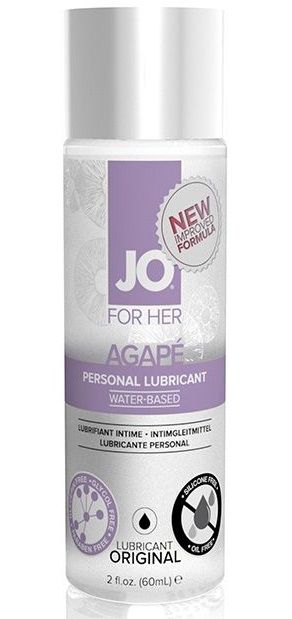 Лубрикант на водной основе для женщин JO AGAPE LUBRICANT ORIGINAL - 60 мл. - System JO - купить с доставкой в Оренбурге