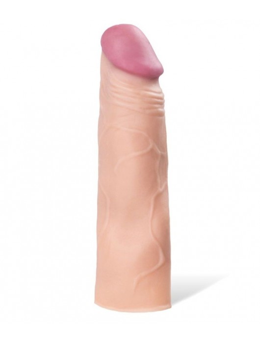 Реалистичная насадка с ярко выраженной головкой - 16,5 см. - A-toys - в Оренбурге купить с доставкой